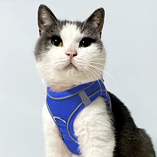 Joytale Step in Dog Harness,Soft Mesh Reflective Breathable Vest Harnesses,Easy Walk Harness with Safety Buckle for Cat,Puppies and Extra Small Dogs,XXS,Navy Blue - Image 2