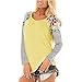 Produktbild Momoxi Oberteil Damen Tshirt Langarmshirt Oversize Basic Sweatshirt Langarmbluse mit Rundhals Casual Langarmshirt Tops Jogginganzug Cardigan Winter Kabel Deutschland Longshirt Hemden Design