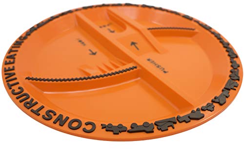 Constructive Eating Made In Usa Construction Plate For Toddlers, Infants, Babies And Kids - Made With Materials Tested For Safety #TOP1