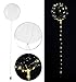 Produktbild infactory Ballon mit Lichterkette: Luftballon mit Lichterkette, 40 warmweiße LEDs, Ø 30 cm, transparent (Helium Ballon mit, Ballonlicht, Durchsichtiger)