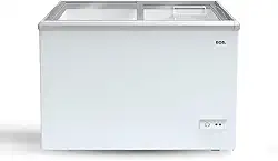 Freezer e Conservador Expositor Horizontal Eos 450 Litros Eco Gelo Dupla Ação com Tampa de Vidro Eeh500xx 220v