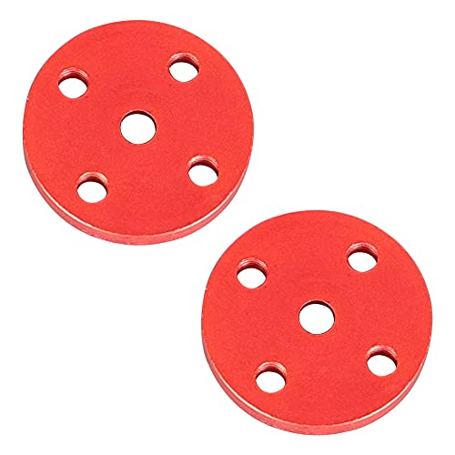 Weishuji Metal 25T Servo Arm Round Type, Servo Accessories Disc, Servo Disc For Rc Car Helicopter Round Mg945 Mg995 Mg996 (Red) #TOP5