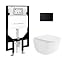Glossy White + Black Flush Plate