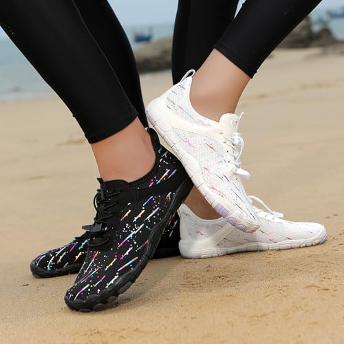 Image of SIOSNETA Hike Barefoot Shoes for Women Men, Wide Toe Water Shoes for Hiking,Breathable Non-Slip Athletic Footwear,