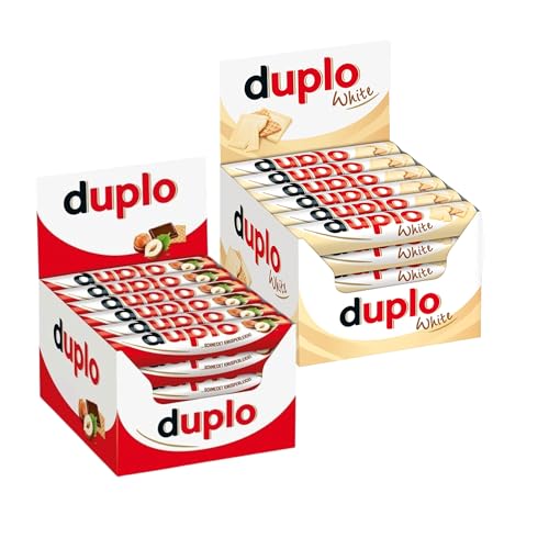 Bundle Ferrero Box Vorratspack - 1x Duplo-Classic & 1x Duplo White Großpackung verschiedene Sets & HLKauf-Notizblock