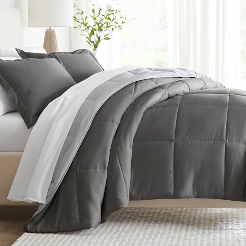 Linen Market Reversible King Size Comforter Set (3 Piece) - Bring Luxury Home with Our Soft and Lightweight Down Alternative Comforter King Set - This Includes Your King Comforter and 2 Pillow Shams