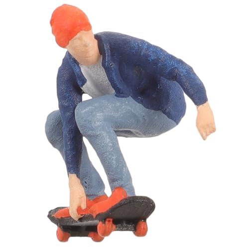 SUPVOX Figurine Miniature de Skateboard en Résine Design Réaliste pour Décoration Créative de Maquettes et Projets Scolaires Micro-paysagers