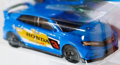 Image of Hot Wheels 2025 2018 Honda Civic Type R Then and Now Ages 3 and Up 123 /250 (Blue)