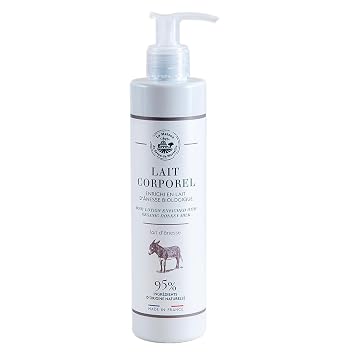 Savon de Marseille - Organic Donkey Milk Body Lotion for Dry Skin - Anti Aging Moisturiser with Organic Argan Oil - 250ml