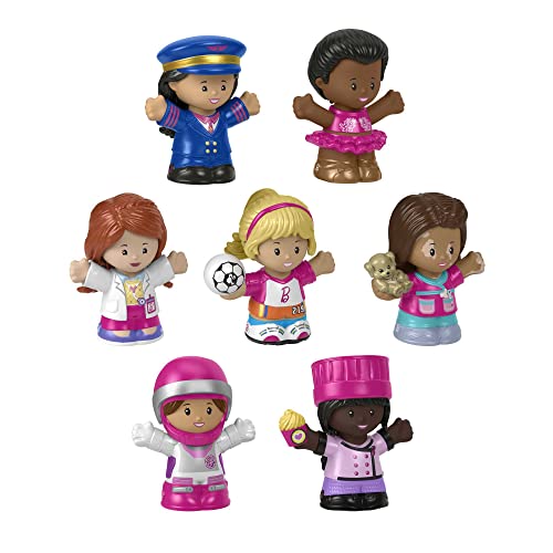 Fisher-Price Little People Barbies Tú Puedes Ser Pack 7 Profesiones Figuras de...