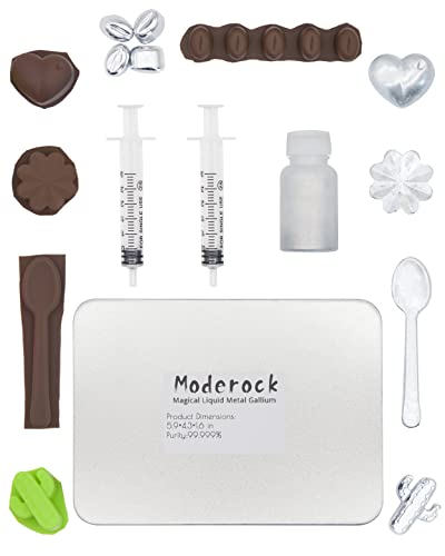 Gallium Metal Element, Liquid Metal, Purity 99.999%, Melting Point 29.8℃,85.64℉, (50g, 1.763oz)