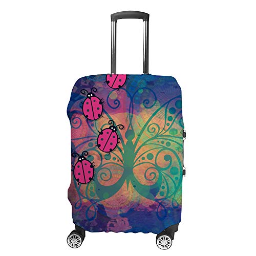 Housse de valise voyage rouge lavable pour repérer facilement vos bagages à roulettes