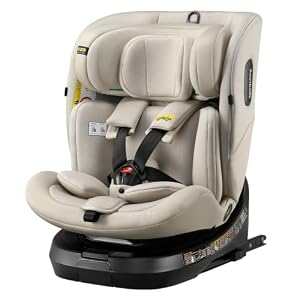Jovikids 360° Drehbar Kindersitz mit ISOFIX und Ruheposition, i-Size(ECE R129) 40-150cm(0-36kg) Reboarder Baby Autositz, ab Geburt -12 Jahre