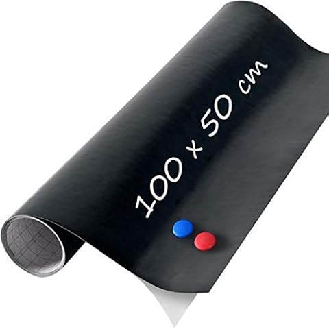 Magnetic Chalkboard Blackboard Vinyl Sheet, 50cm x 100cm + 2X Chalk Cover