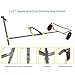 BRIS Stainless Steel Boat Launching Dolly for Inflatable with 16” Wheels Hand Trailer