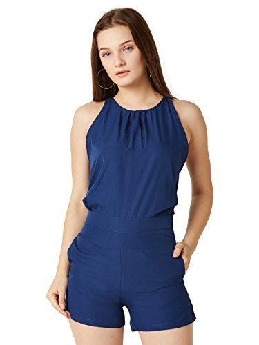 Image of Miss Chase Women's Black Solid Party Playsuit