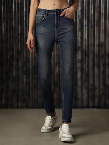 Image of High Star Women Washed Skinny fit Highrise Stretchable Jeans