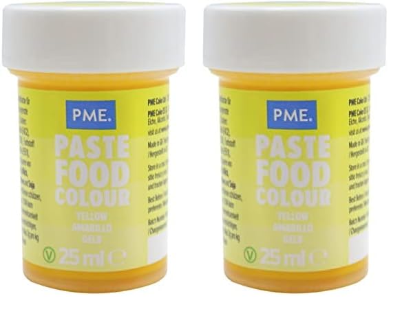 PME Colorante en Pasta Amarillo Luminoso 25 g (Paquete de 2)