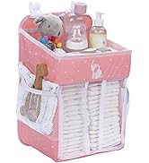 Hanging Diaper Caddy Baby Organizer - Diaper Caddy Organizer Baby Essentials for Newborn Nursery ...