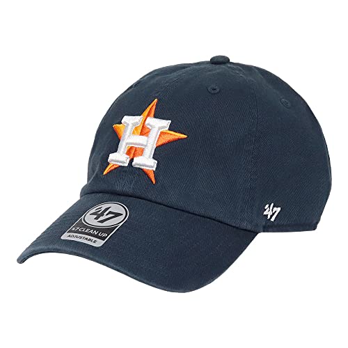 47 キャップ メンズ レディース メジャーリーグ MLB ロゴ 帽子 クリーンナップ ブランド ローキャップ ユニセックス ネイビー 紺 アストロズ Free Size B-RGW10GWS-HM13