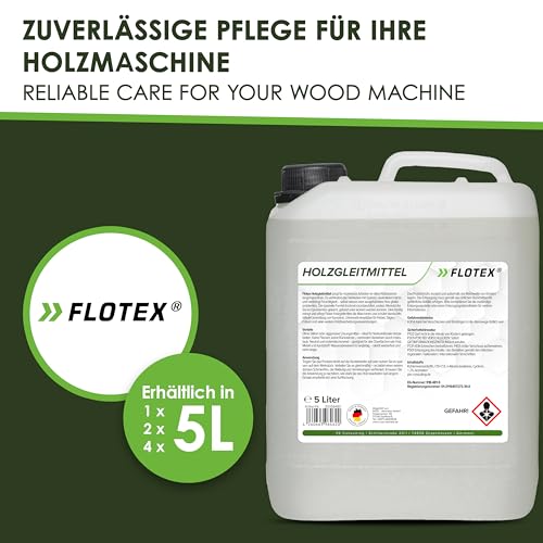 Holzgleitmittel Flotex – 5 Liter silikonfreies Gleitmittel für Holzbearbeitung