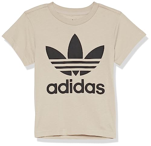 adidas Originals Unisex Kid's Adicolor Trefoil T-Shirt, Wonder Beige, 4 Years