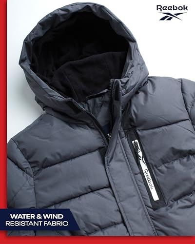 Reebok Boys' Winter Jacket - Heavyweight Quilted Puffer Parka Coat thumb #3