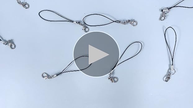 Amazon.com: COTOSEY 15 Cell Phone Strap Black/Silver Tone