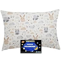 Kinder Kissenbezug 40 x 60 cm - Bio Baumwolle Kopfkissenbezug - Baby Kleinkind Kissen Kissenbezüge für Kinderwagen - babykissen bezug mit Umschlagverschluss