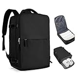 Mochila casual de viagem, Q-preto