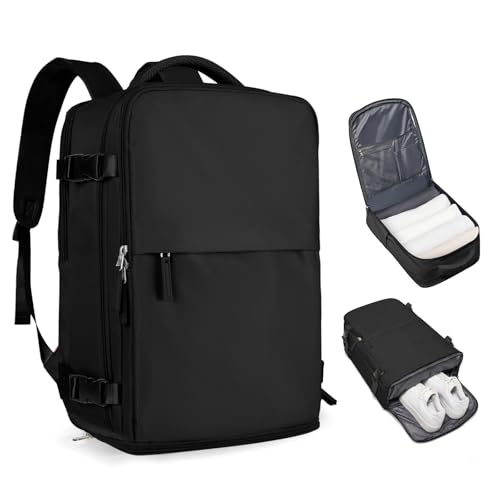 Mochila casual de viagem, Q-preto