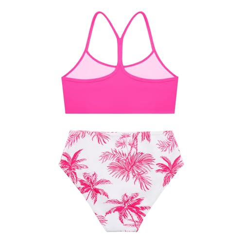 Image of Weixinbuy Girls Swimsuits Bikini Set Kids Bathing Suit Bikini Top Bottom 2Pcs Teen Girls' Swimwear Set