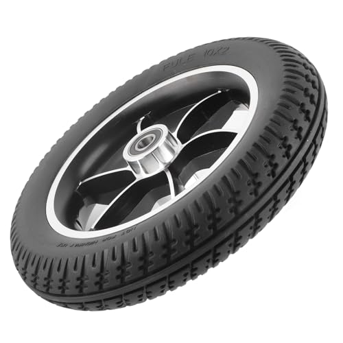 ゴム製インフレータブルキャスターホイールタイヤ交換用電動ホイールチ10インチホイールタイヤ6001ベアリング12mmほとんどの車椅子に対応