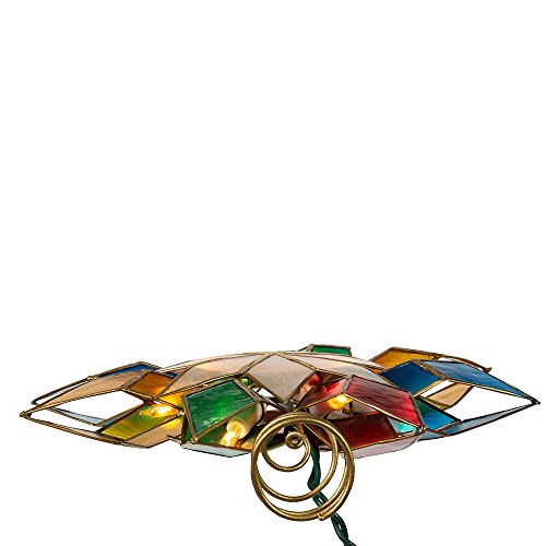 Kurt S. Adler UL0118/M Kurt Adler 10-Light Multi-Color Capiz Star Tree Topper thumb #6