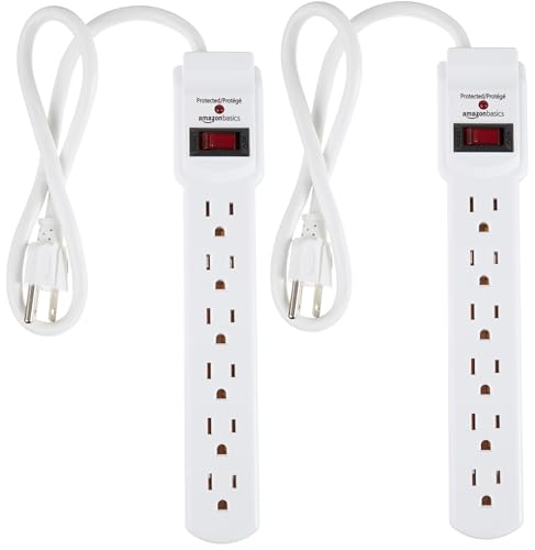 Amazon Basics 6-Outlet 2-Pack with circuit breaker