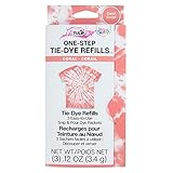 Tulip One-Step Tie-Dye Kit , 3 Fabric Dye Refill Packs, Packs, Coral