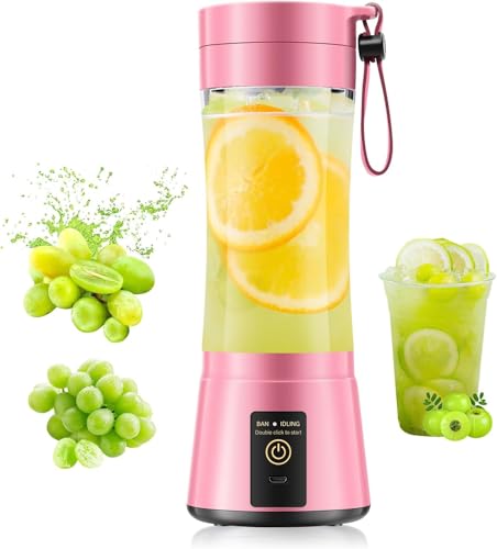 Image of Portable Blender Personal Size Blender - 12 Oz Travel Cup Make Shakes and Smoothies, Cordless & Lightweight, Freshly Squeezed in Picnic /Sports /Office