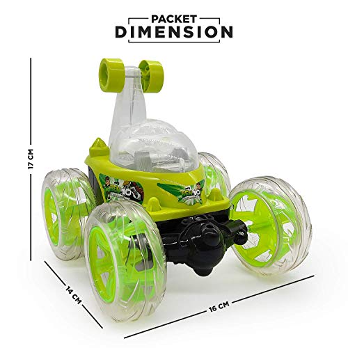 Image of Rock Star combo pack for kids Rechargeable Remote Control 360 degree plastic rolling stunt car with Music & Lights for children's age 3 to 12 years.Android Charger & 800 MAH Battery. 3 Hrs Running Time and 24 images digital projector watch