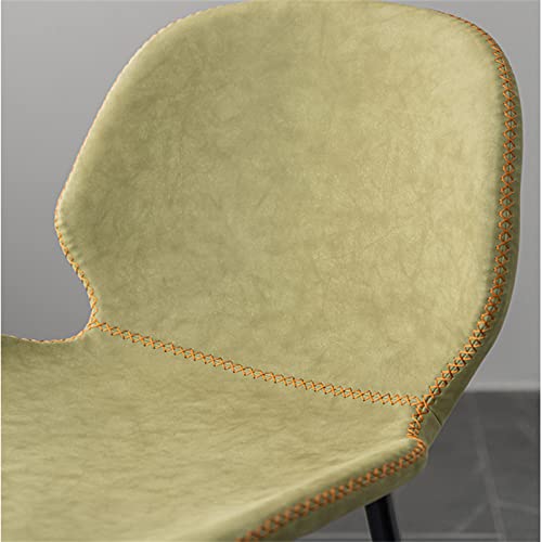 Jhkzudg Soft Pu Leather Seat Bar Chairs Set Of 2,Kitchen Island Stools Bar Stools,Breakfast Counter Kitchen Chairs With Metal Legs,For Kitchen Dining Chairs/Bistro Stools,Green #TOP3