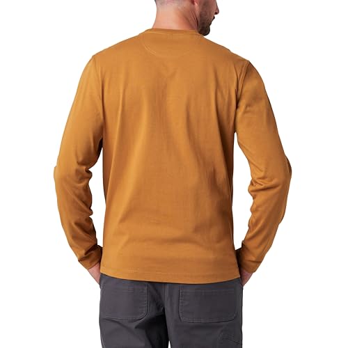 Lucky Brand Workwear Long Sleeve Core Logo Graphic T-Shirt, Lt Bronze, X-Large
