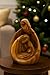Zuluf Hand-Carved Olive Wood Holy Family Statue – Mary, Joseph & Baby Jesus Nativity Scene for Christmas Decor – Catholic Wooden Figurine 4.3