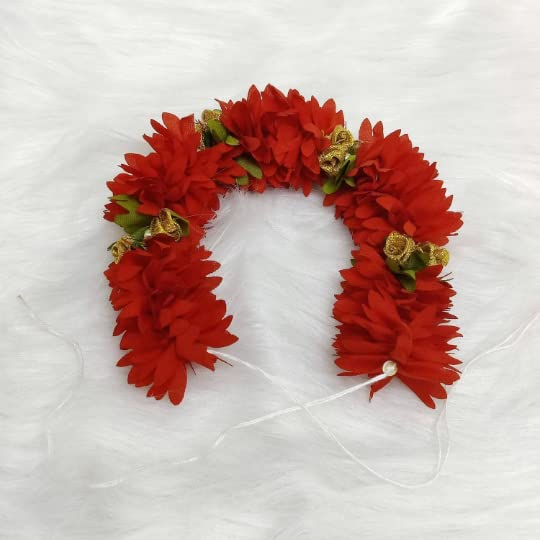 Jasmijn zijden bloemen haarstukje, Indiase bruiloft gajra, bruiloft haarbloemen, bloemen voor haar, gajra voor haar, zijden haarbloem - België