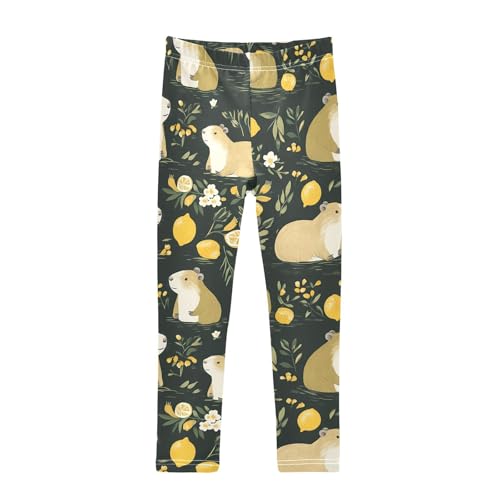 Girls' Leggings Cute Capybaras Lemon Kids Yoga Tights Pants 1 Pack 20861722