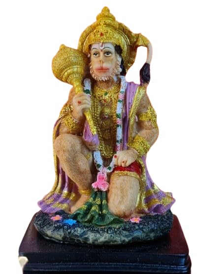 Idole Bajrang Bali en résine légère de 15,2 cm, idée cadeau maison et bureau