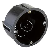 Medida ø68x46 mm. Wolfpack 19030720 Caja empotrar tabique Hueco sin Tapa (diámetro 68 x 46 mm)