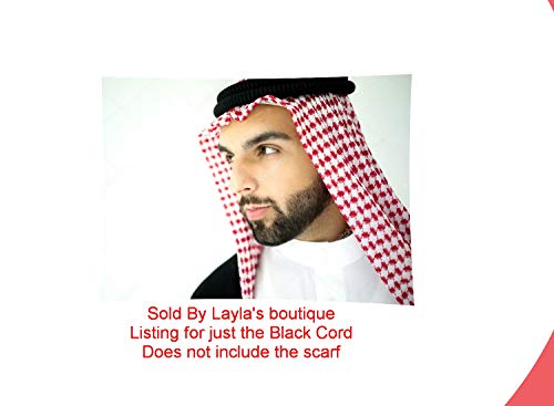 Arab Aqel Rope (Arabic Egal Headband Keffiyeh/Shemagh Wrap) Black: Buy ...