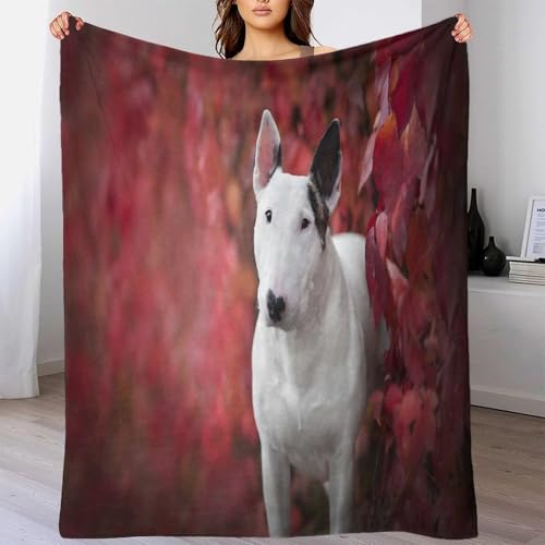 Plaid Bull Terrier 3D en microfibre 150x200cm couverture automne - 4