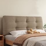 【Fácil instalación】: El respaldo extragrande se fija fácilmente y no se mueve. Ideal para camas sin cabecero; solo necesita pegar la cinta adhesiva de la parte posterior directamente en la pared o en una superficie adecuada para completar la instalación (cinta adhesiva blanca de doble cara, como se muestra en el diagrama de instalación). Personalice su dormitorio y cambie su estilo cuando quiera.