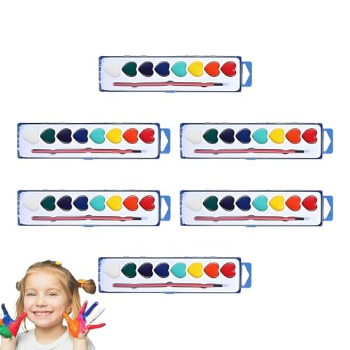 Generisch Aquarell-Malset WUCUD51E6ETHM60P0 mit Pinsel