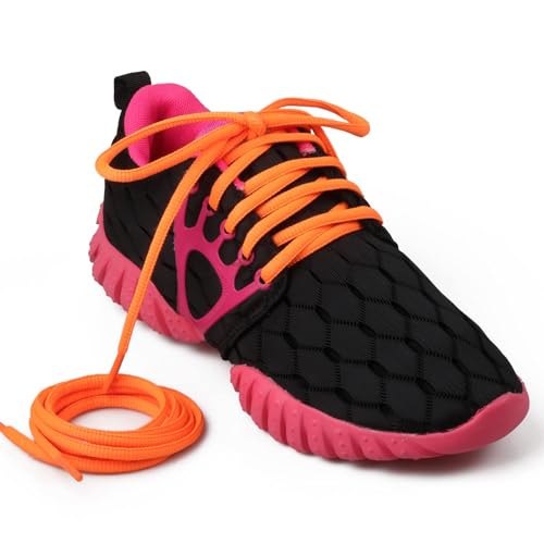 Image of 2 Pairs Oval Athletic Shoelaces 33 Colors 1 /4 inch Half Round Shoe Laces for Sneakers